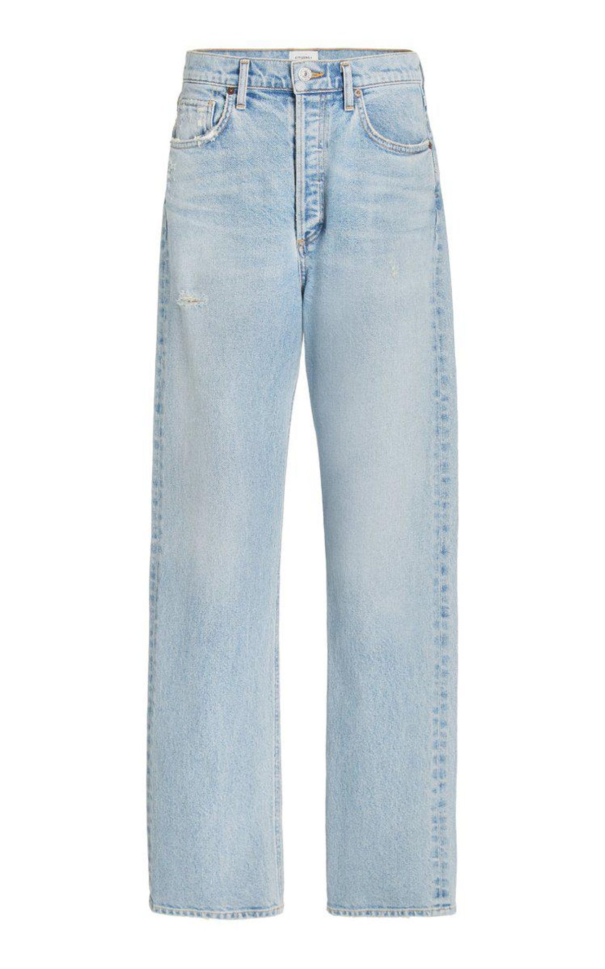 Eva Stretch High-rise Relaxed Baggy Straight-leg Jeans
