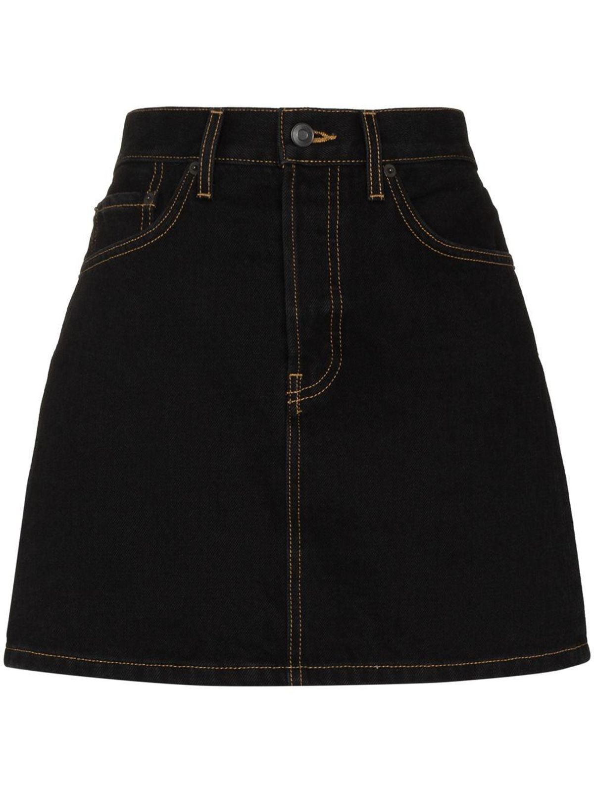 High-waisted Denim Mini Skirt