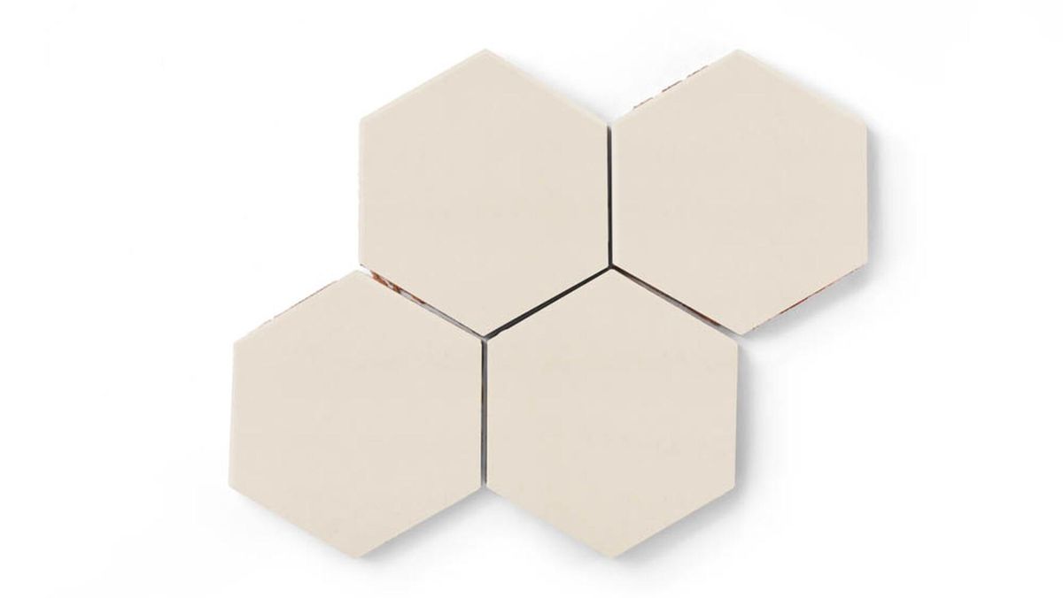 Ivory 6” Hexagon