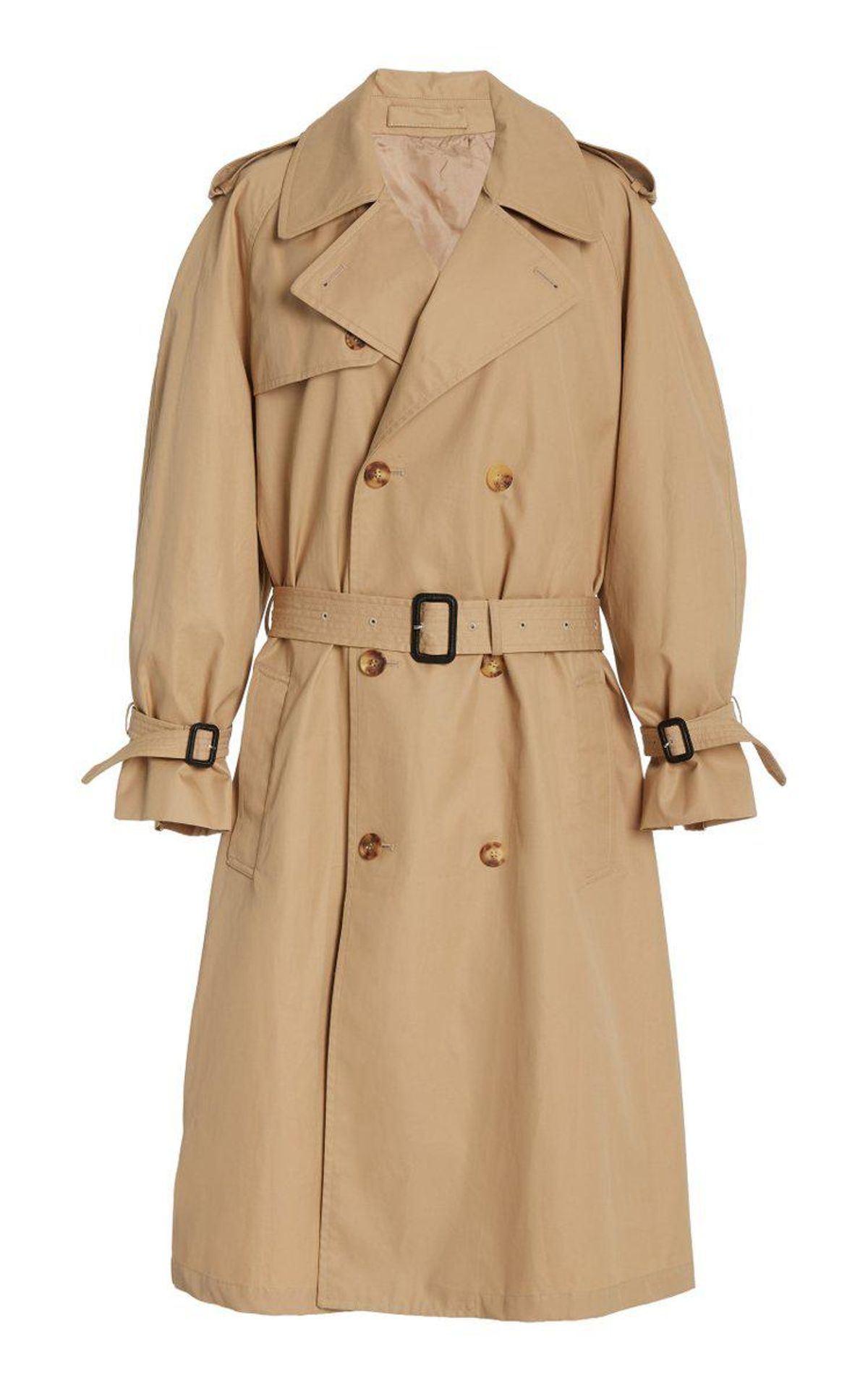 Cotton Gabardine Double-breasted Trench Coat