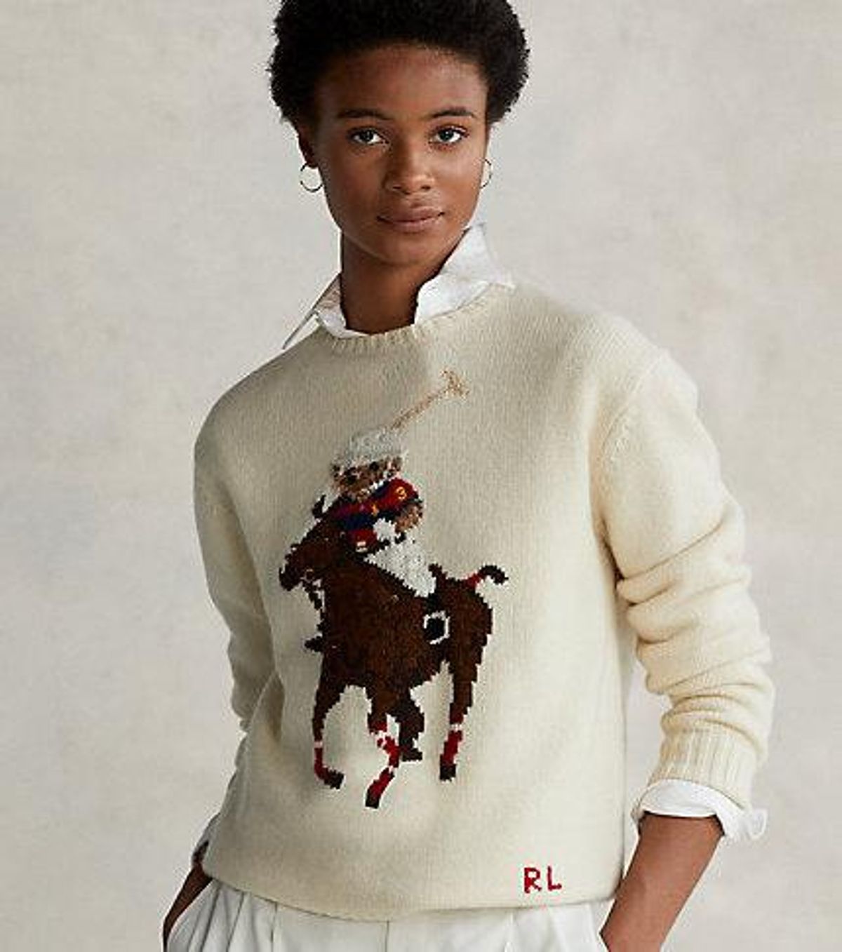 Polo Bear Embroidered Sweater