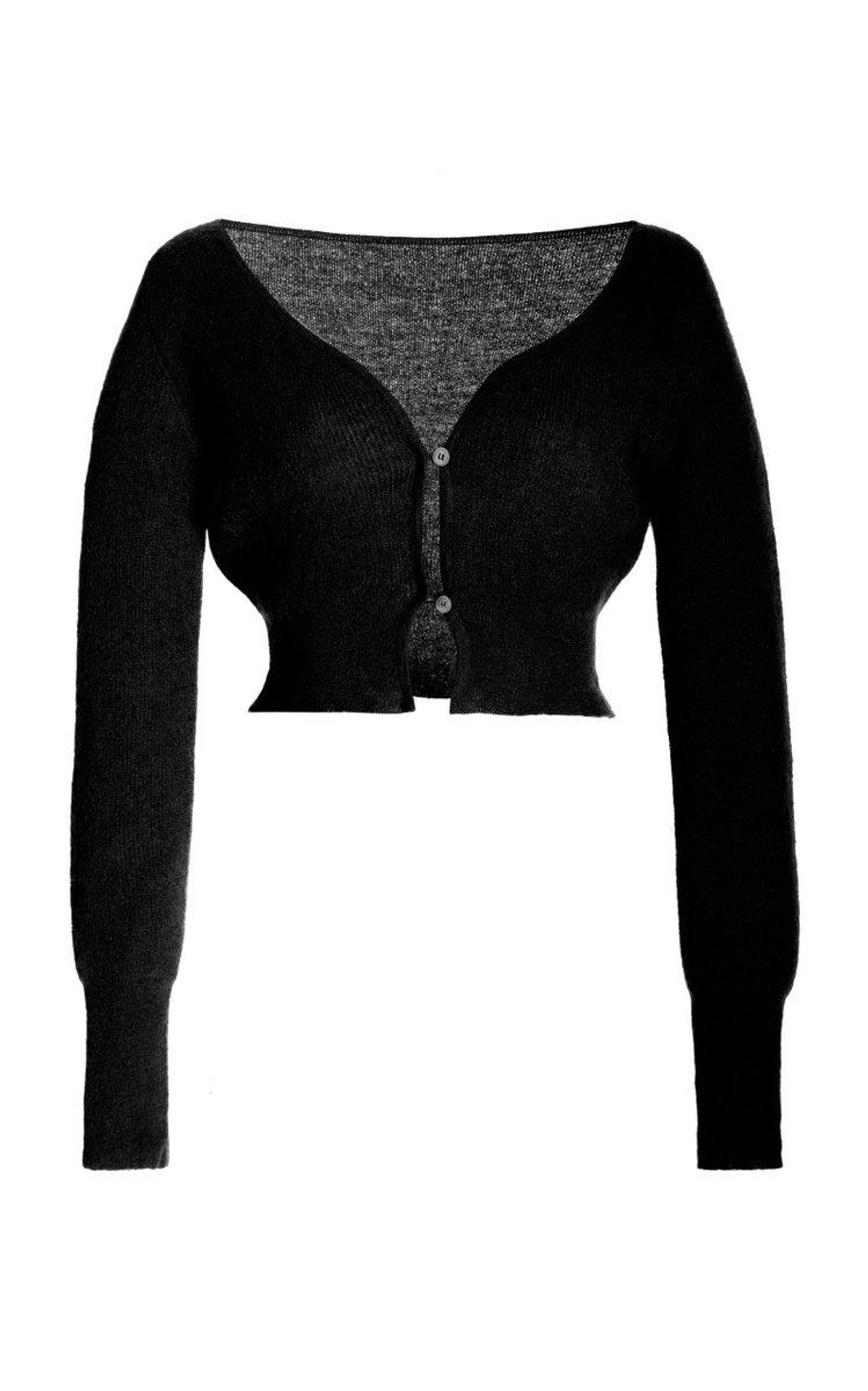 Alzhou Mohair-blend Cropped Cardigan