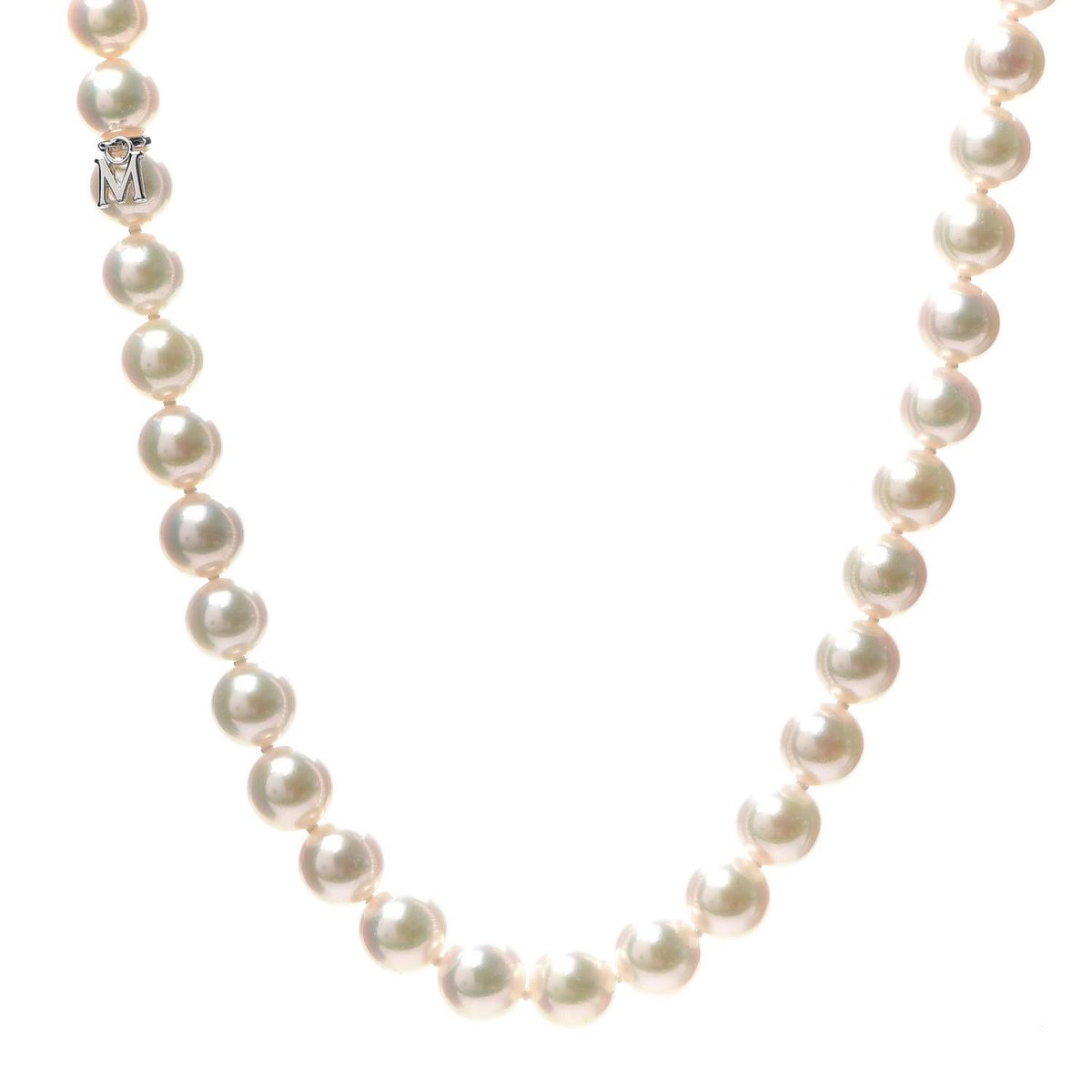 18K White Gold Akoya Pearl Necklace