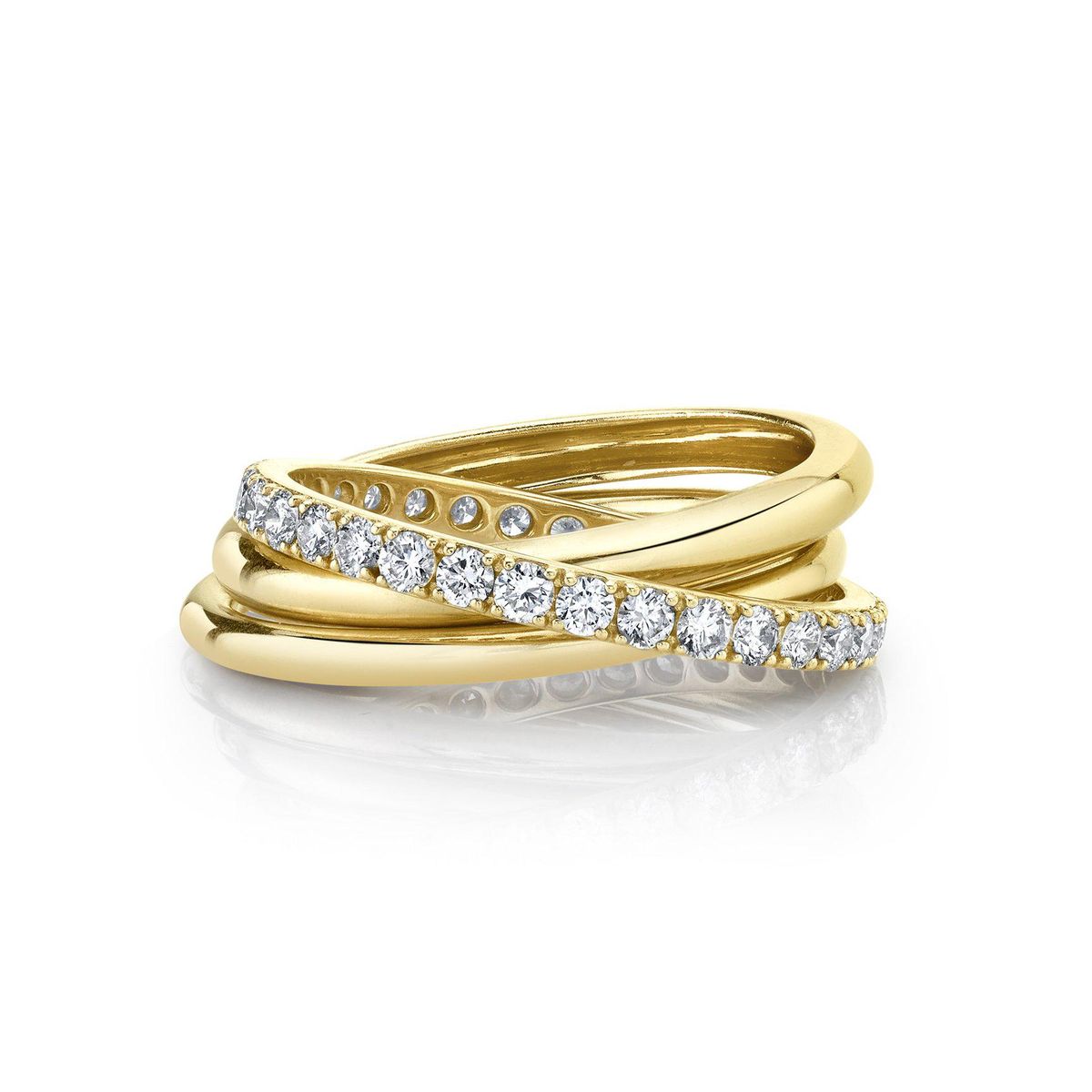 Diamond with a Twist Date Ring