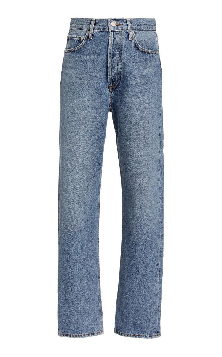 90s Pinch-waist Rigid High-rise Organic Cotton Straight-leg Jeans
