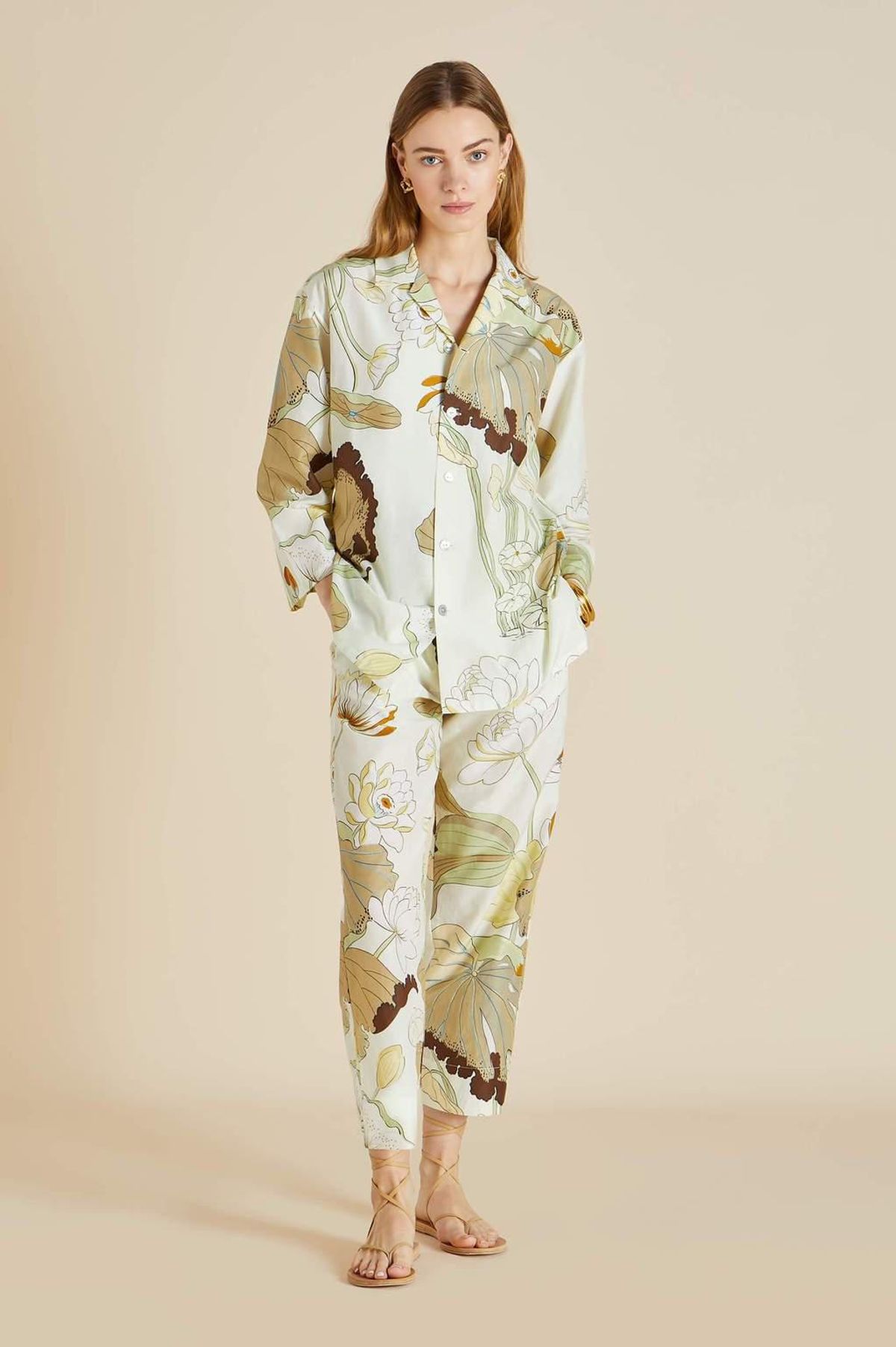Casablanca Horus Cotton-Silk Pajama Set