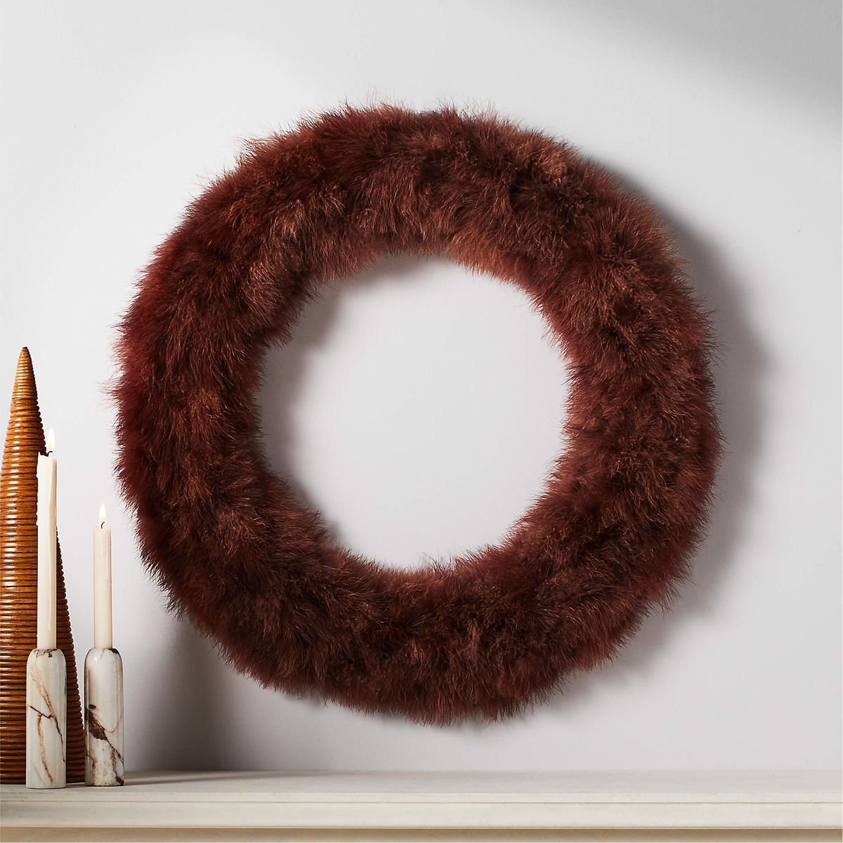 Fluffy Rouge Wreath