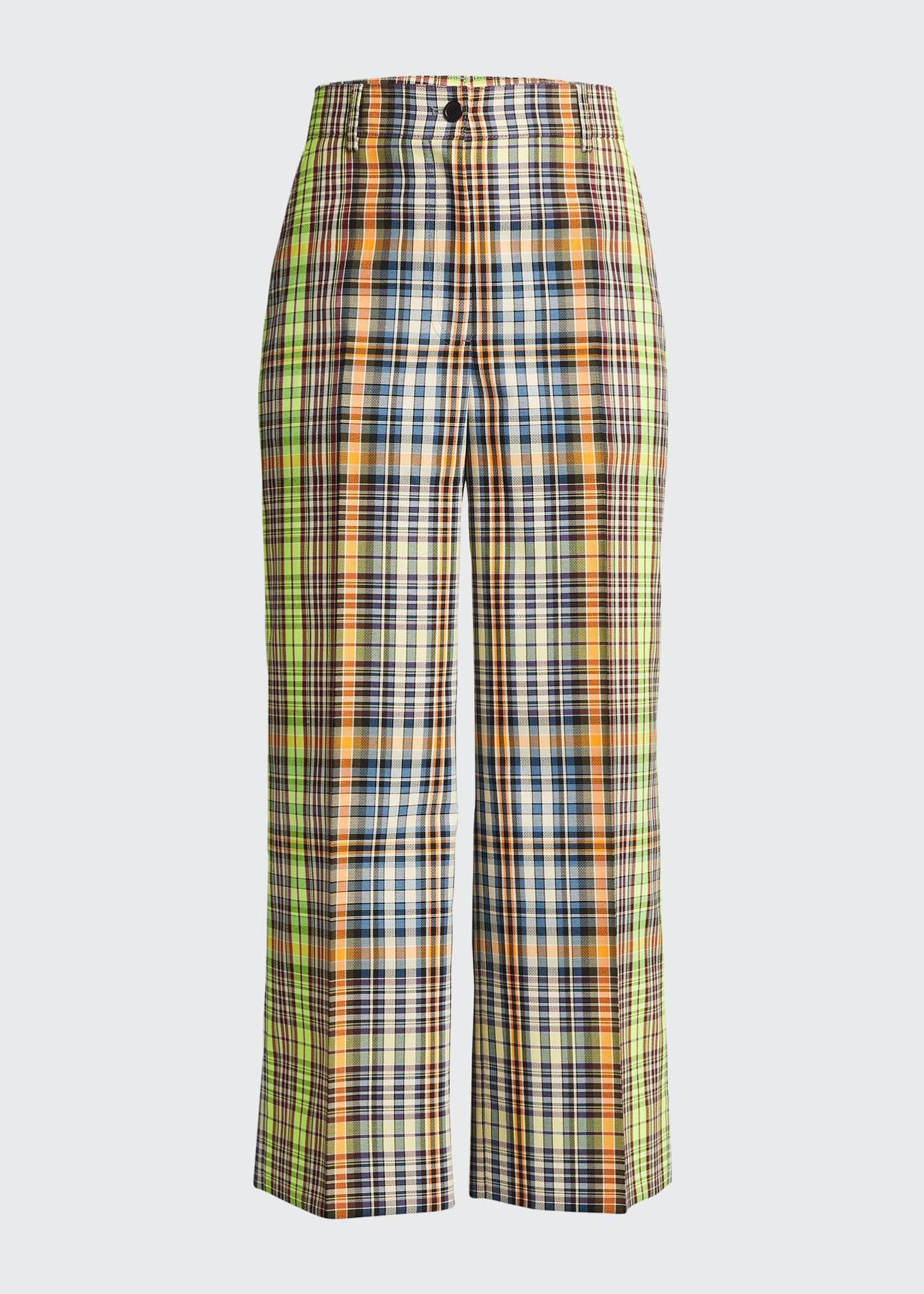 Chiara Check-Print Trousers