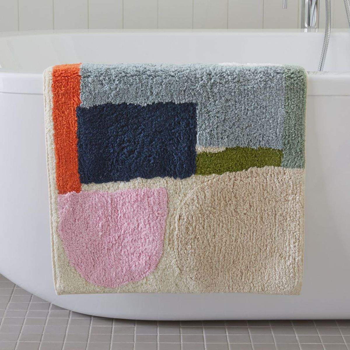 Donna Wilson Shapes and Colorblock Bath Mat