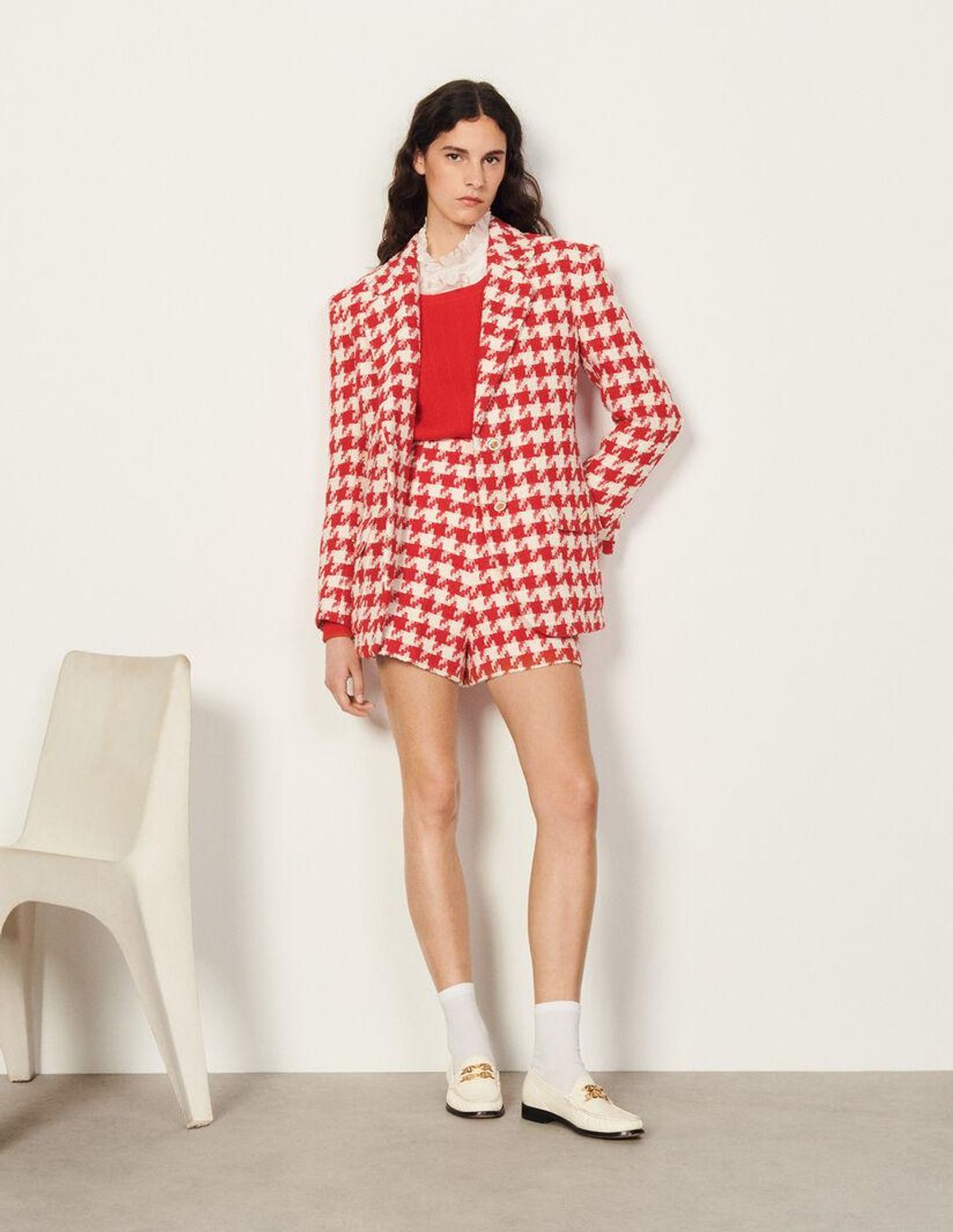 Houndstooth Suit Jacket