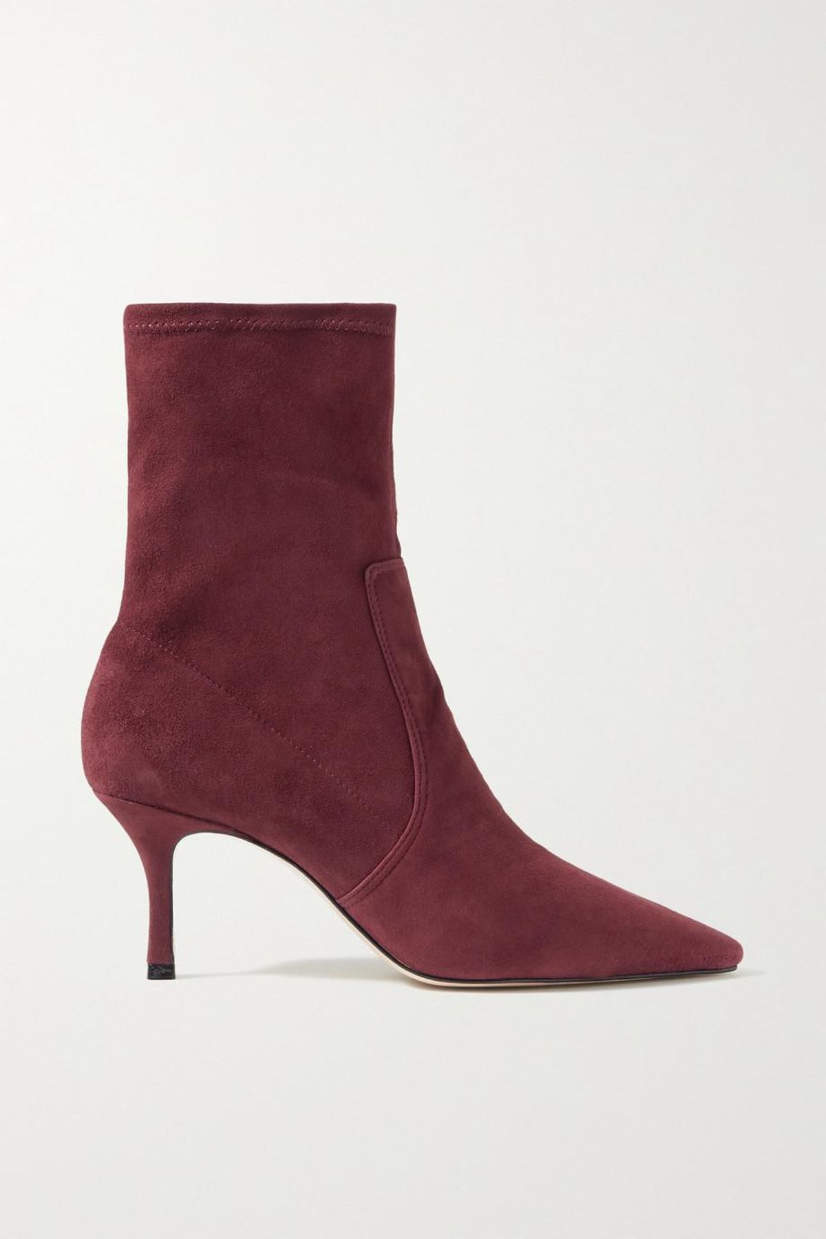 Stretch-Suede Sock Boots