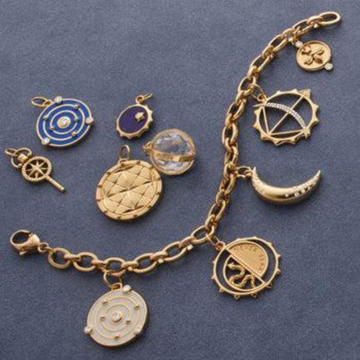 18K Gold Design Your Own Charm Bracelet