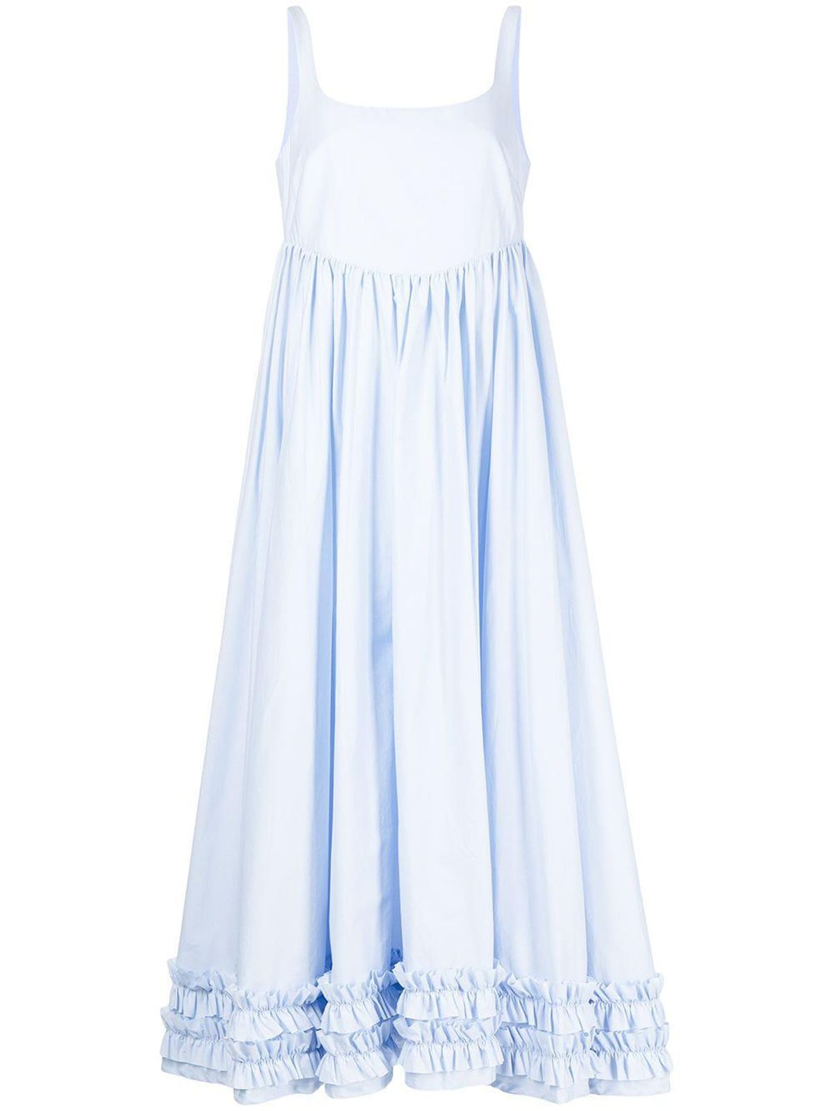 Ellen Ruffled Cotton-Poplin Dress