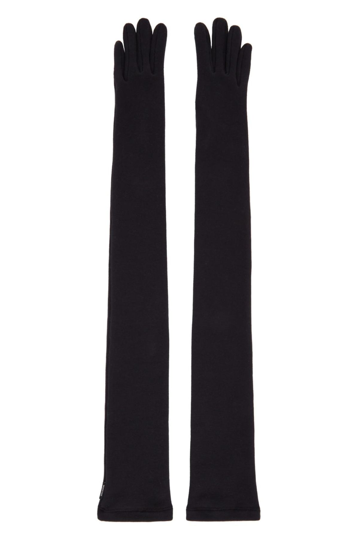 Black Long Stretch Gloves