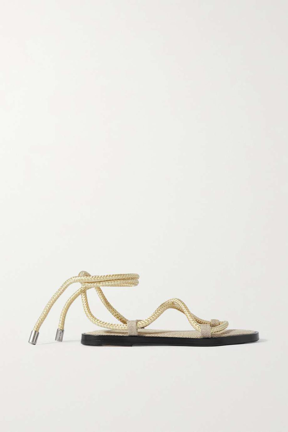 Infinity Rope and Leather Sandals