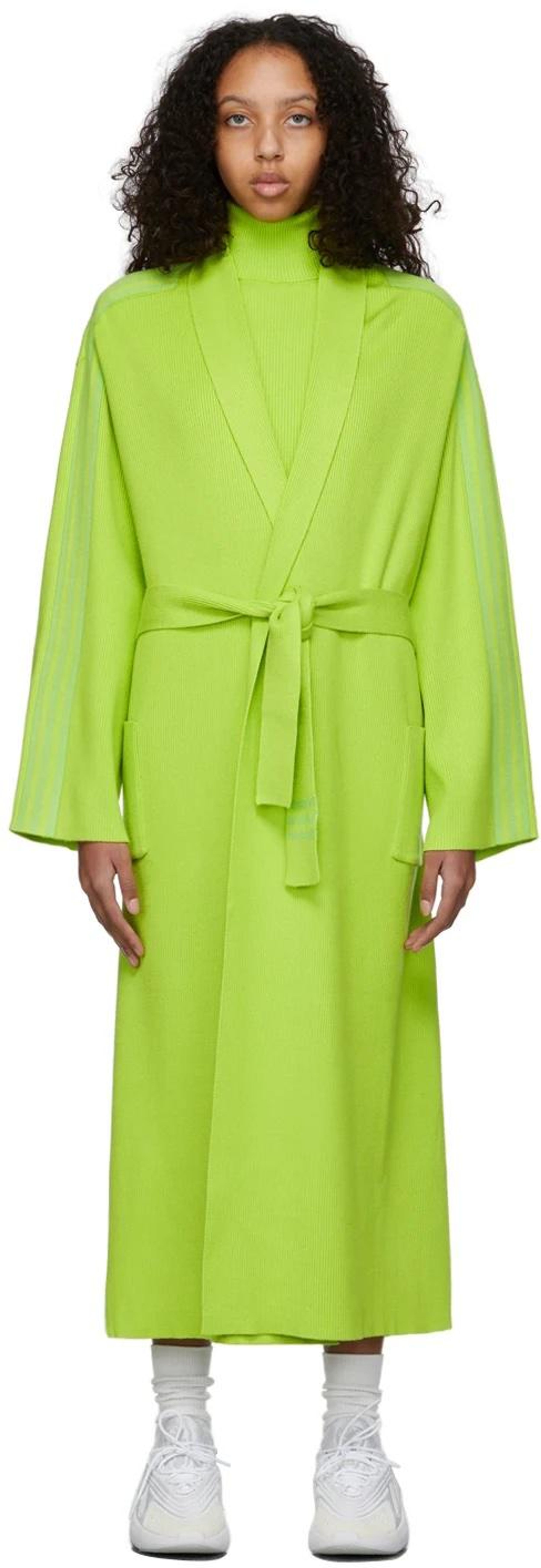 Green Rib Knit Robe