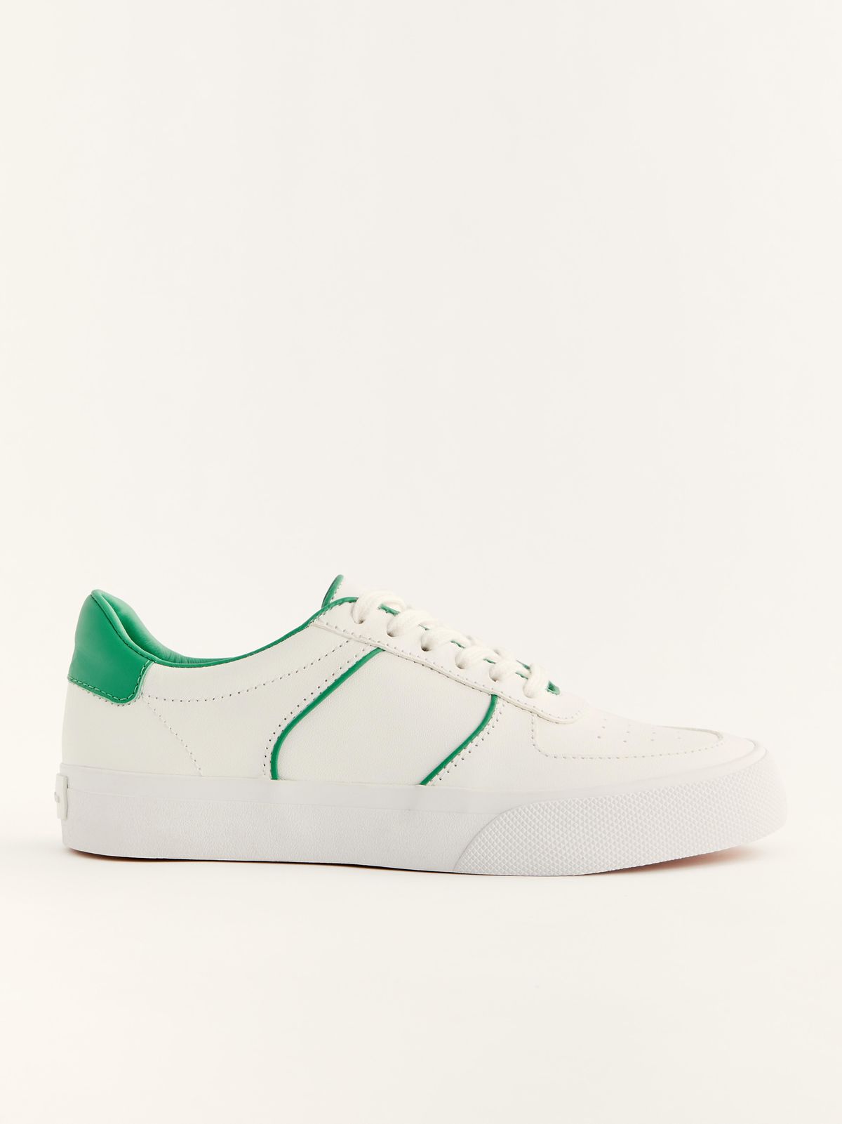 Harlow Leather Sneaker in White / Lawn