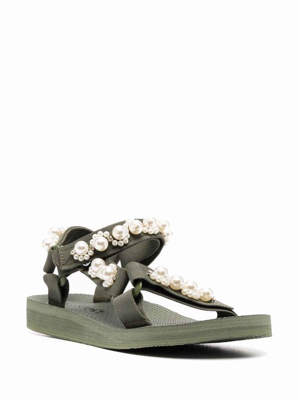 Trekky Pearl-embellished Sandals