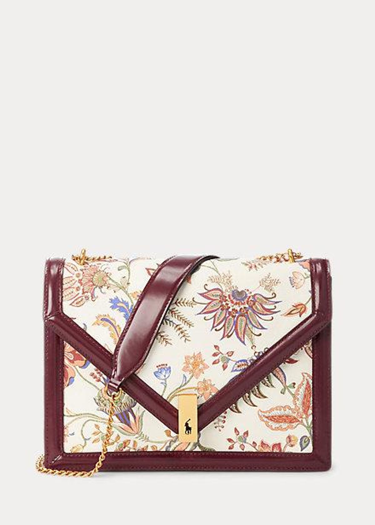 Polo ID Floral Canvas Envelope Bag