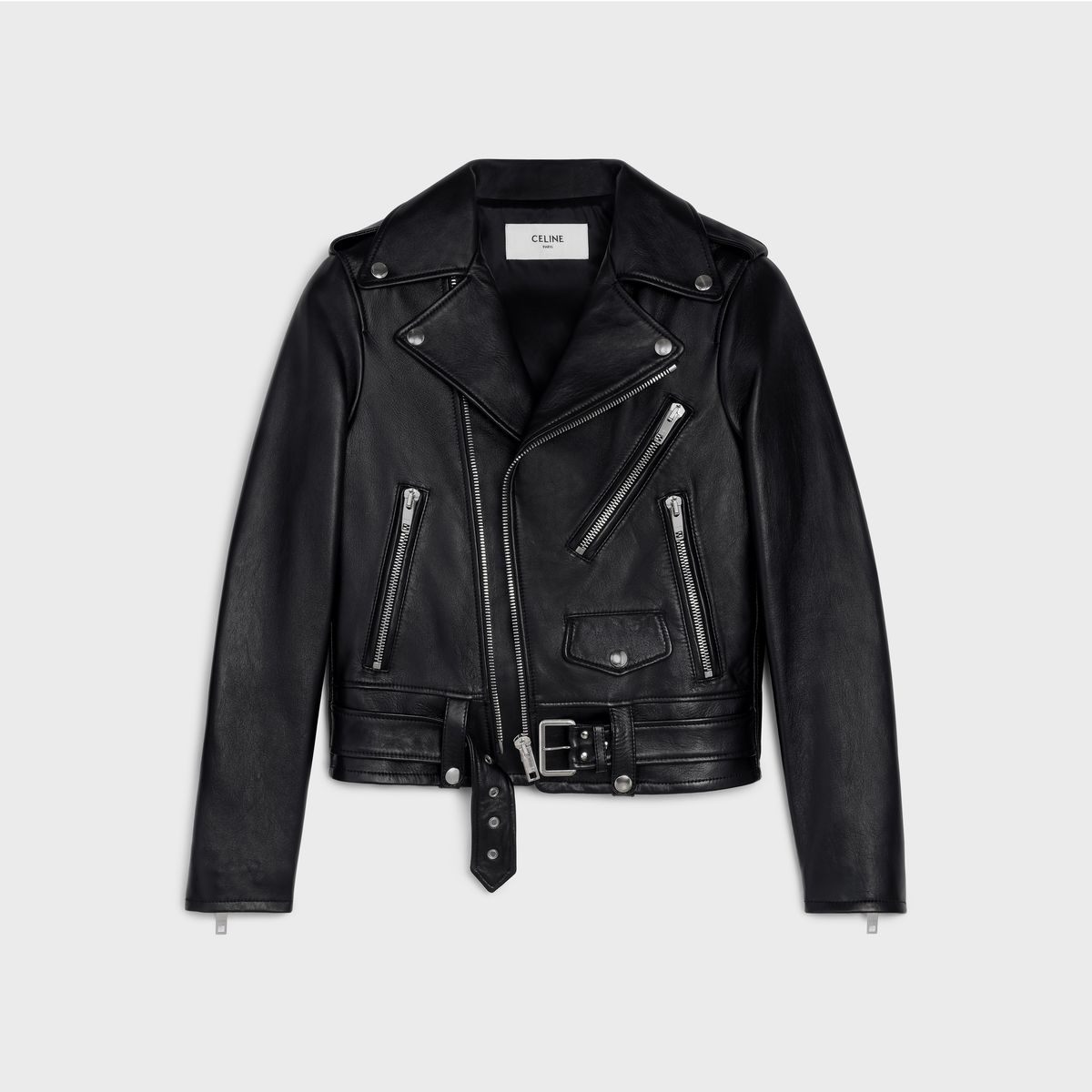 Classic Biker in Soft Vintage Lambskin