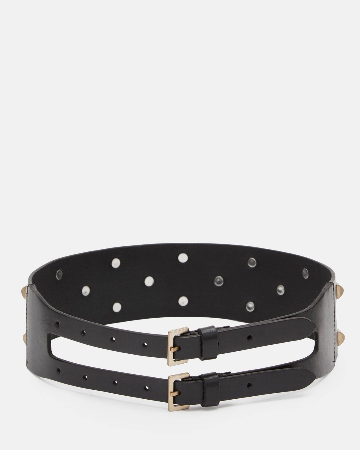 Sonia Stud Wide Leather Belt