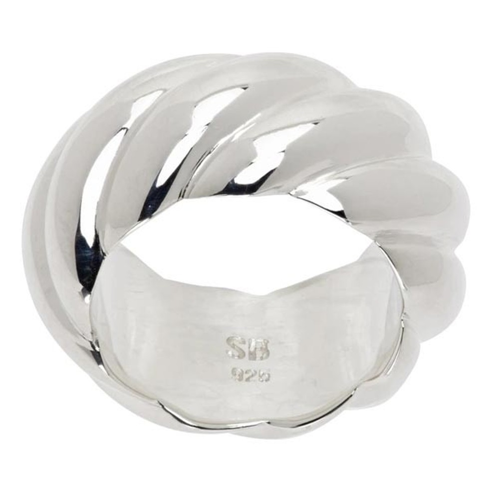 Silver Large Rope Ring