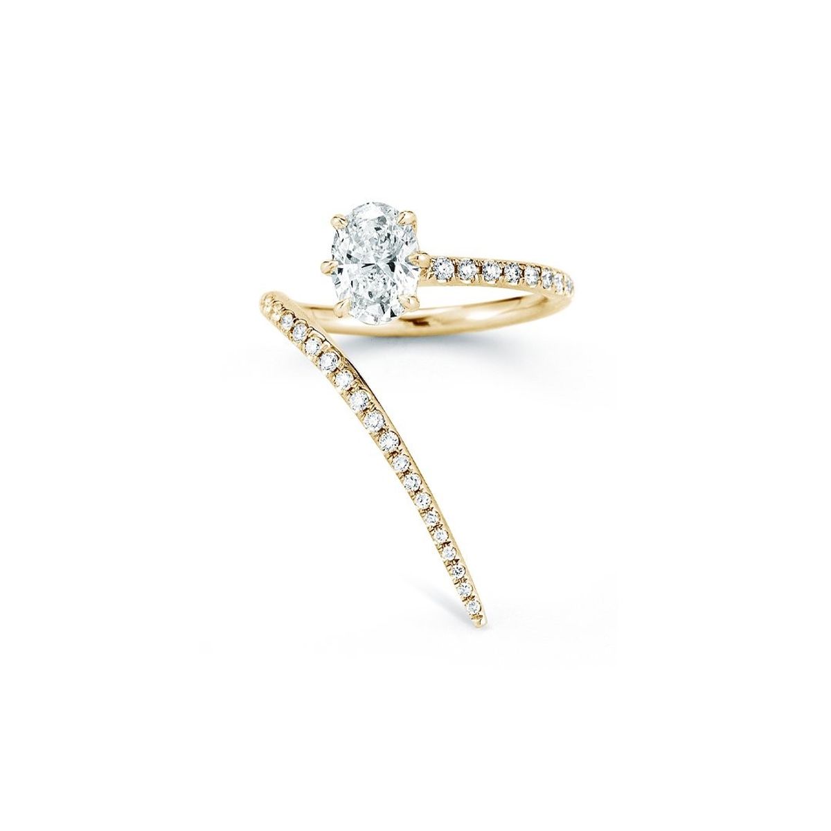Rae Wrap Ring with Pave