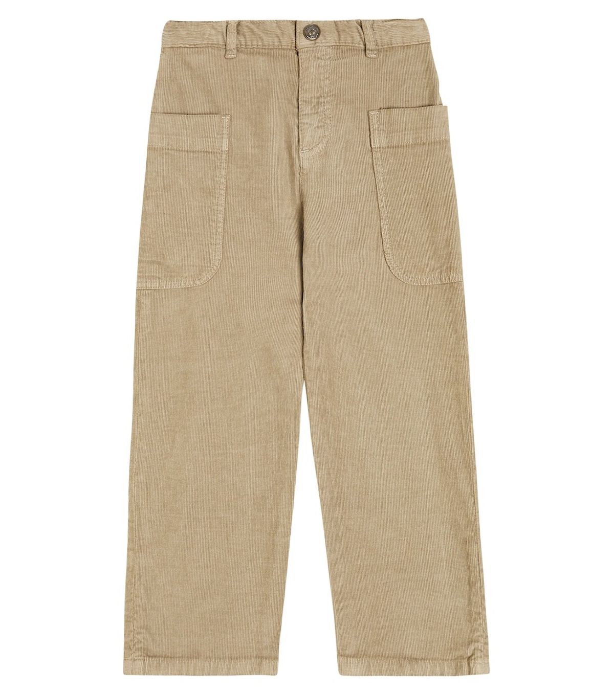 Corduroy Straight Brown Pants