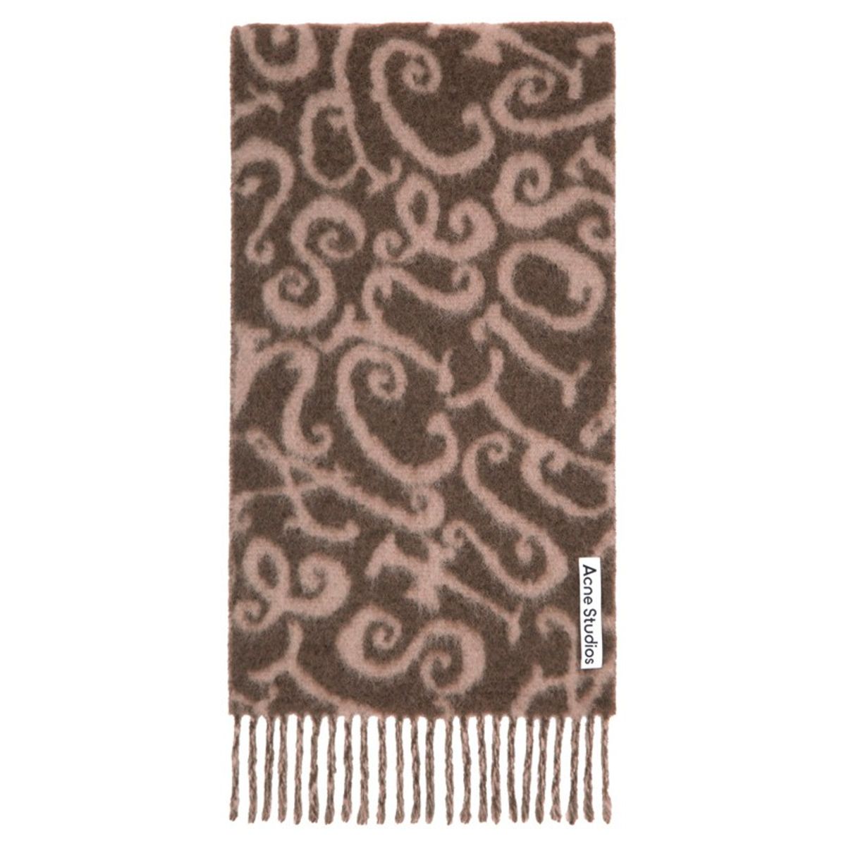 Brown & Beige Monogram Scarf