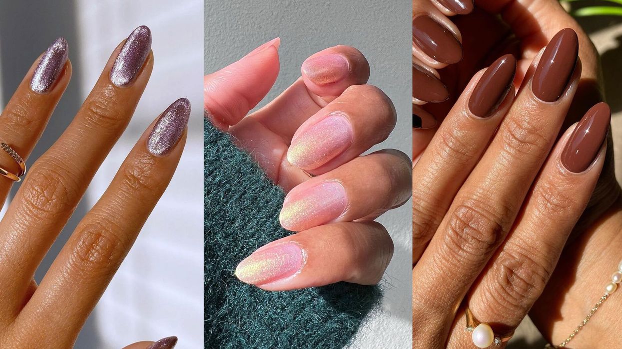 Winter's Biggest Nail Trends Include Velvet Finishes, Metallic Designs, and Starburst Nails