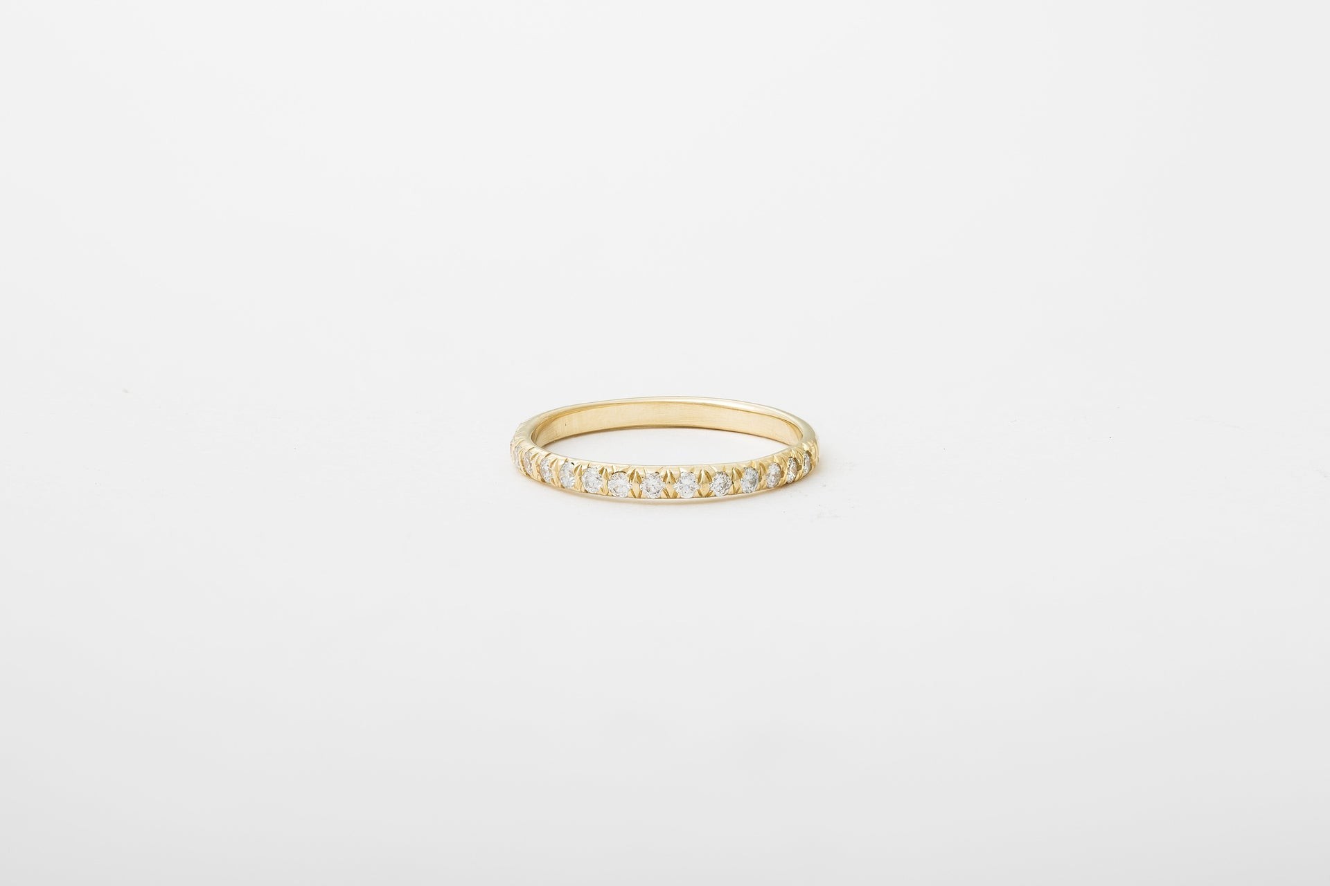 White Diamond Half Eternity Band