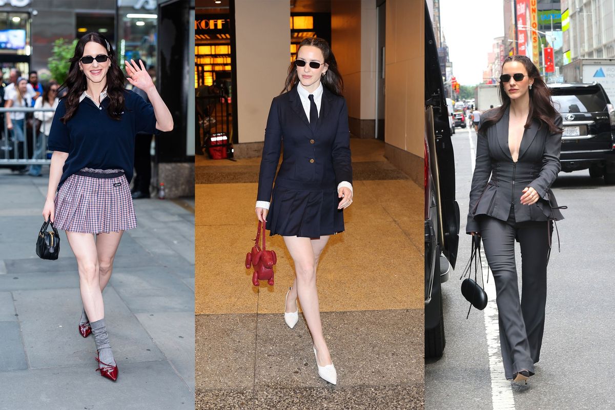 Rachel Brosnahan Channels Lois Lane's Preppy Style For The "Superman" Press Tour