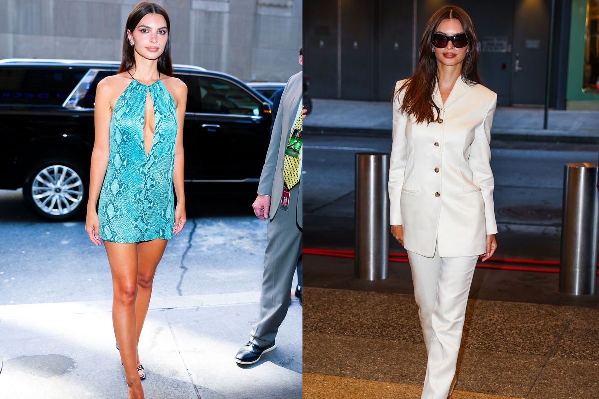 Emily Ratajkowski Wore Four Great Looks In One Day