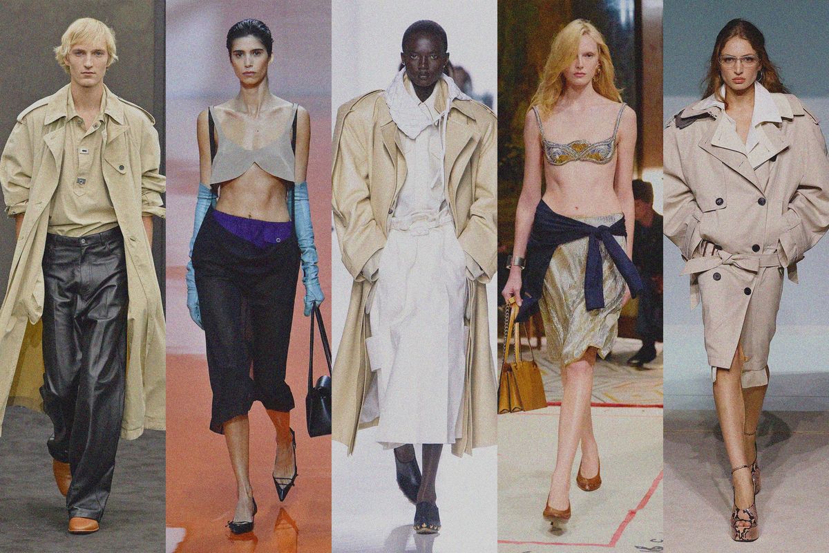 Milan Fashion Week Trend Report: Trench Coats Take Over & Lilac Is In