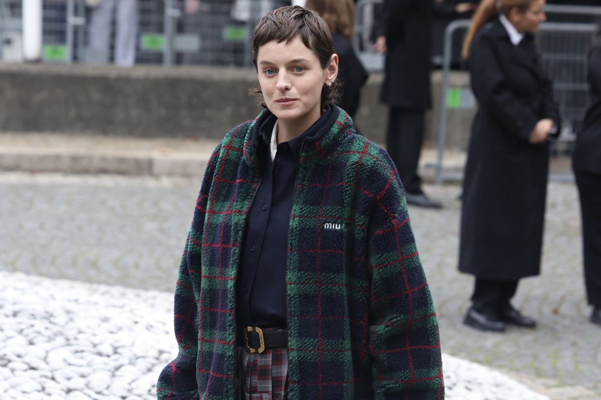 Emma Corrin Cosigns Plaid For Fall