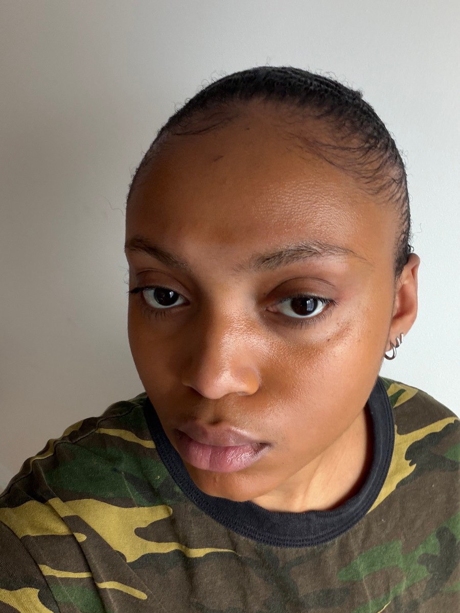 Finished look with Dior Forever Skin Glow Foundation applied