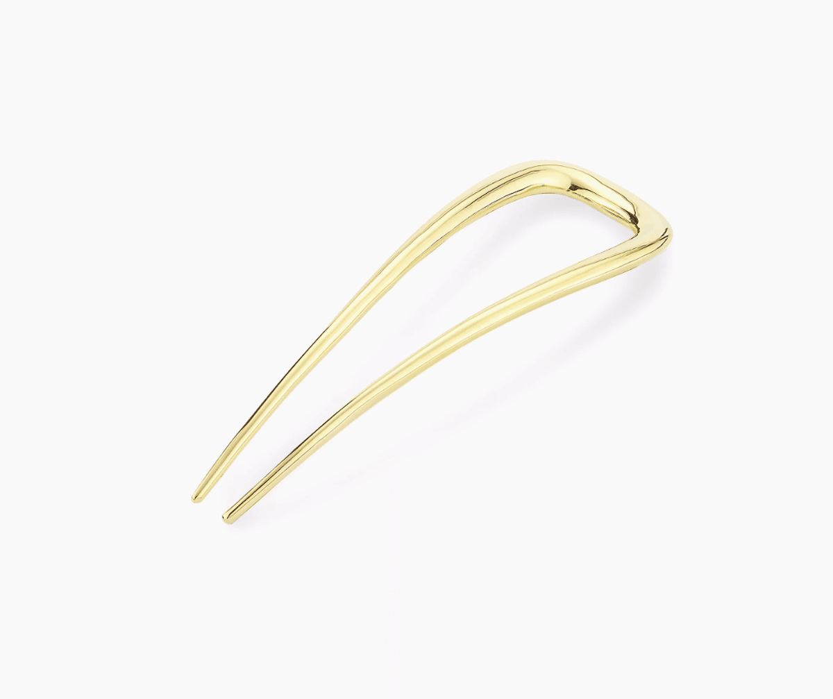 Small Sleek Goldplated Hair Pin
