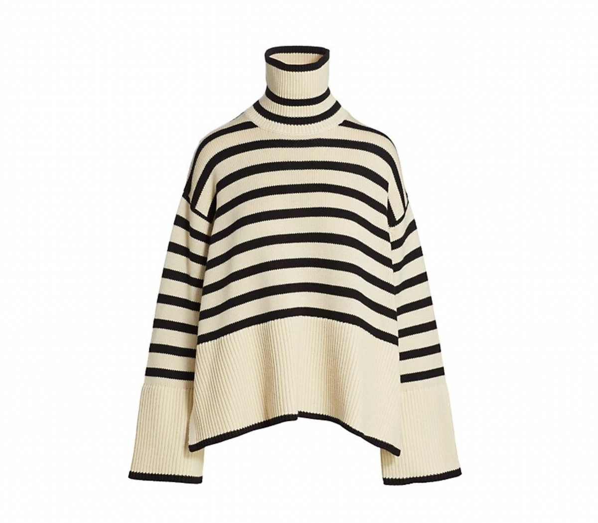 Signature Stripe Turtleneck Sweater