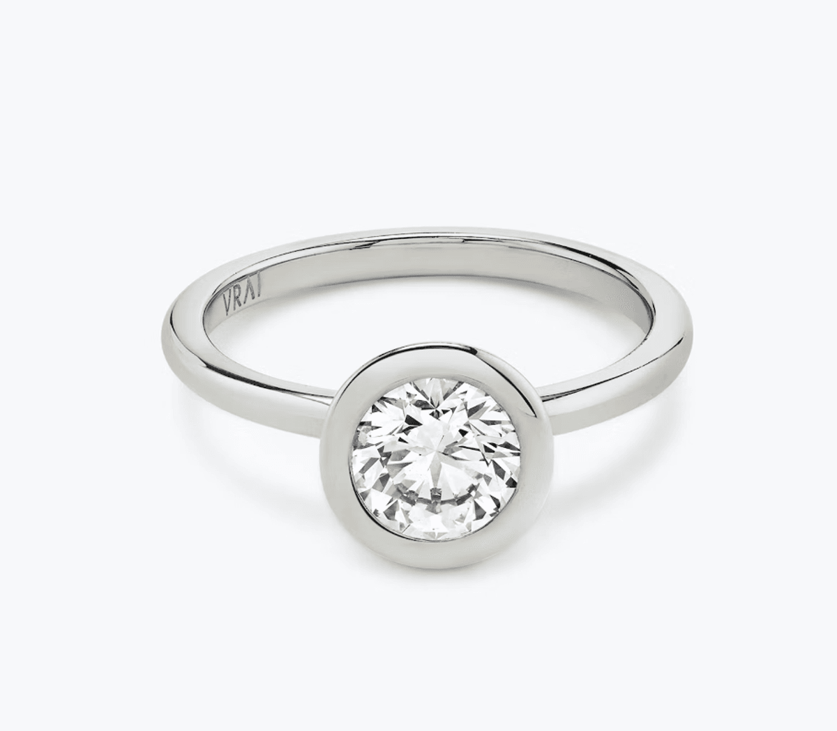 The Signature Bezel Round Brilliant Engagement Ring