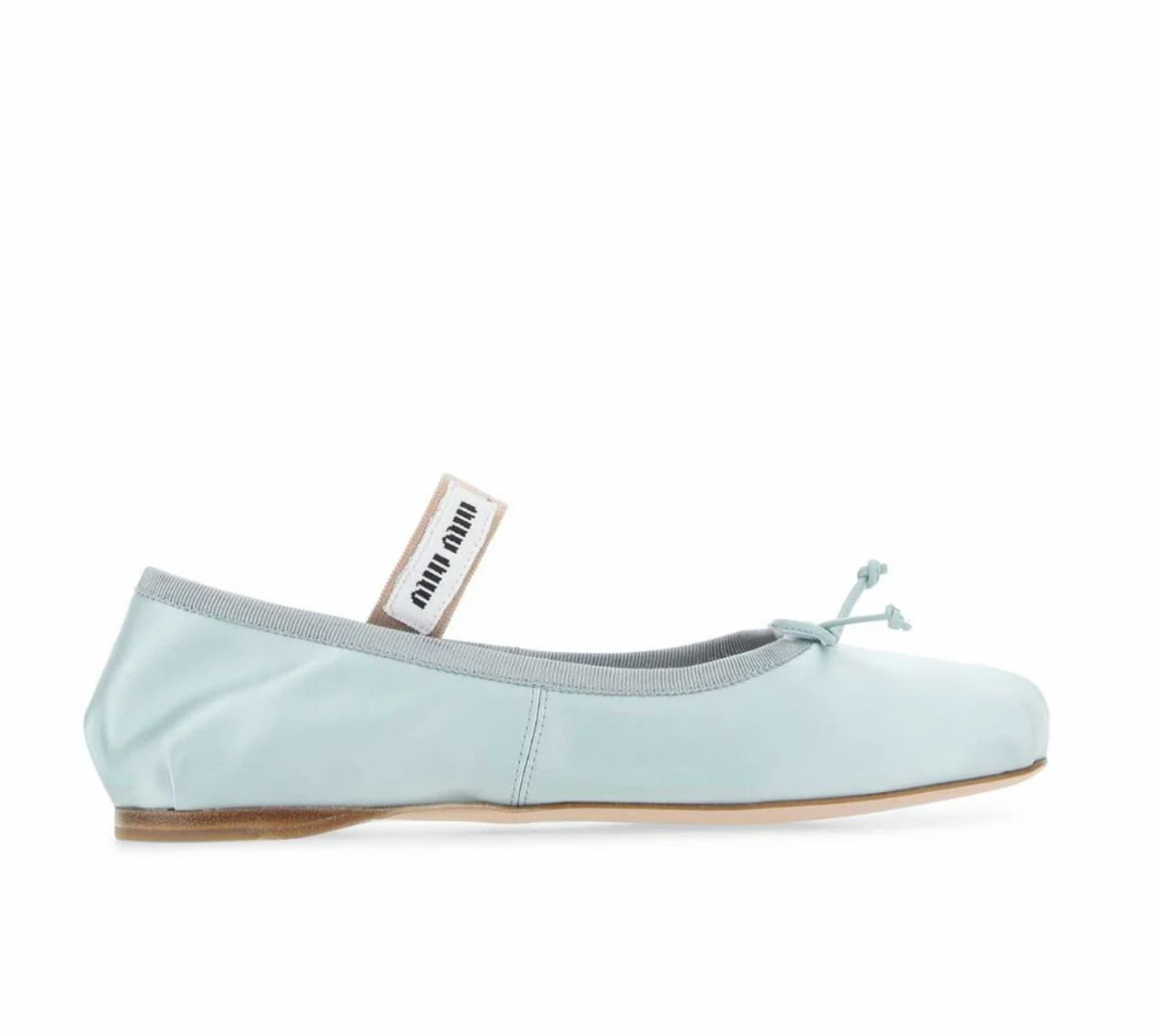 Miu Miu Logo Patch Slip-On Ballet Flats