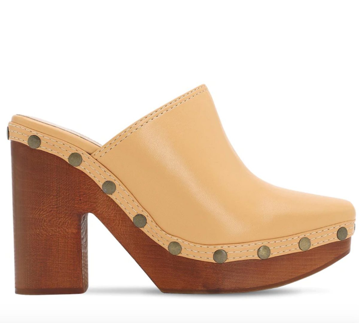 110 mm Les Sabots Leather Mules