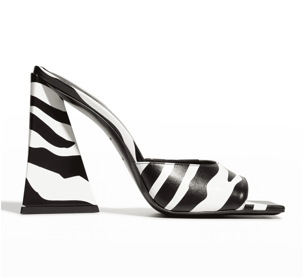 Devon Zebra Mule Sandals