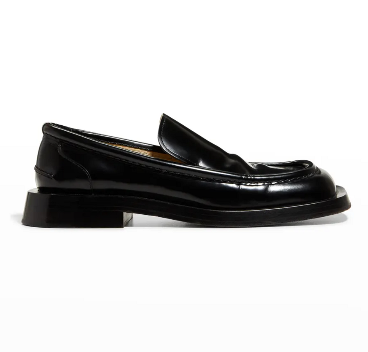 Calfskin Square-Toe Loafers