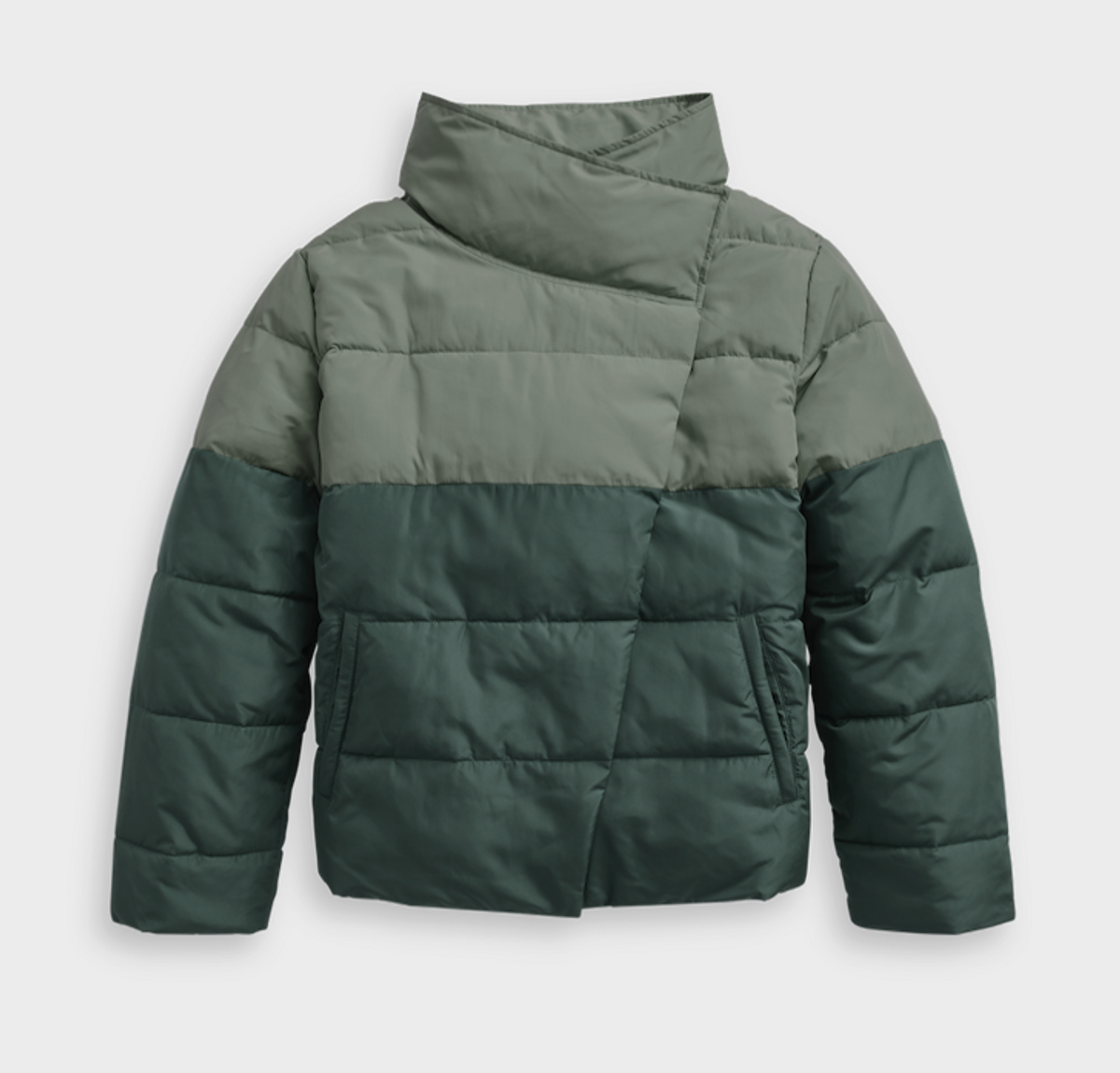 The Colorblock Eco Puffer Jacket