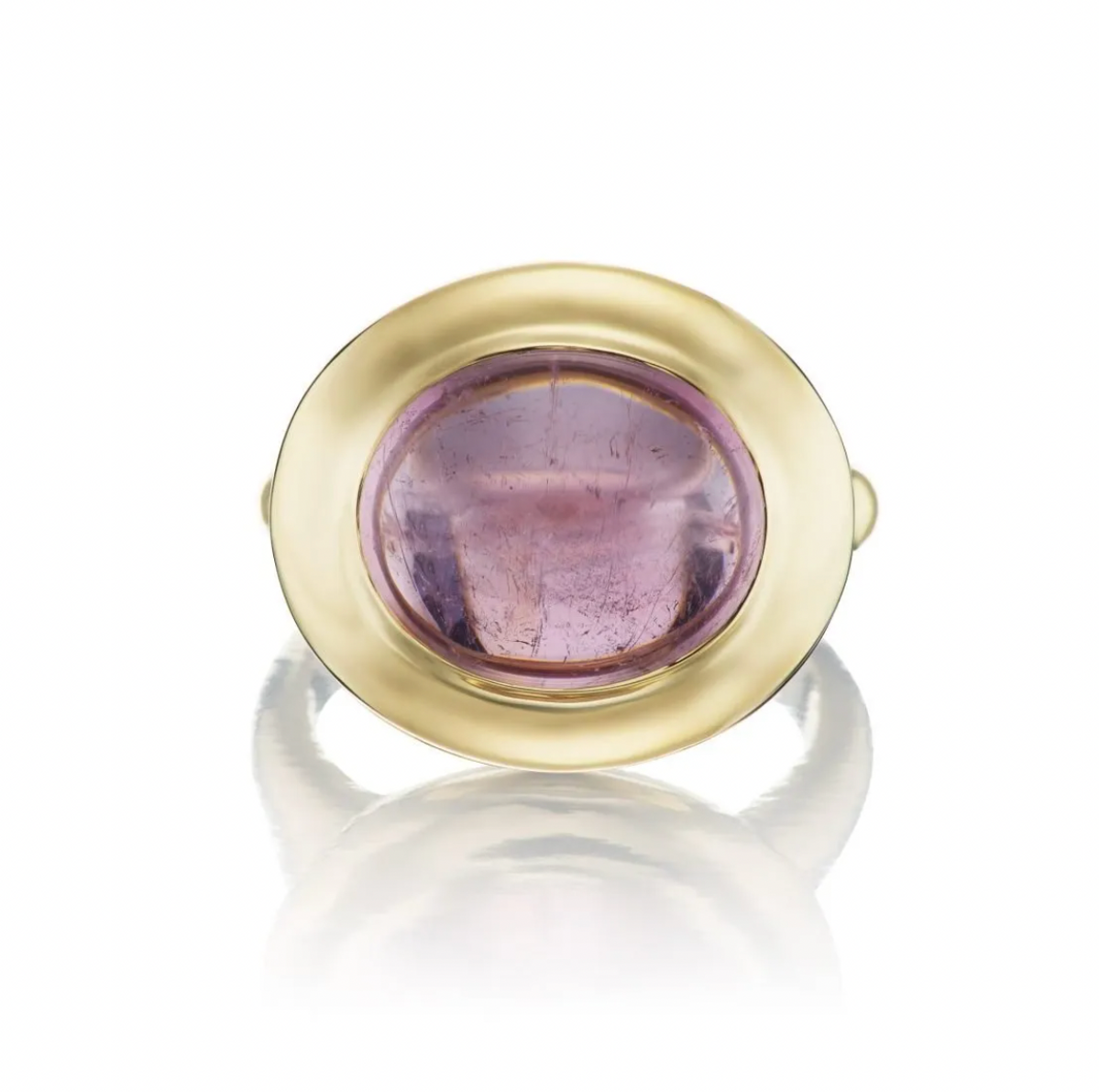 Power Pinky Lavender Tourmaline Cabochon Ring
