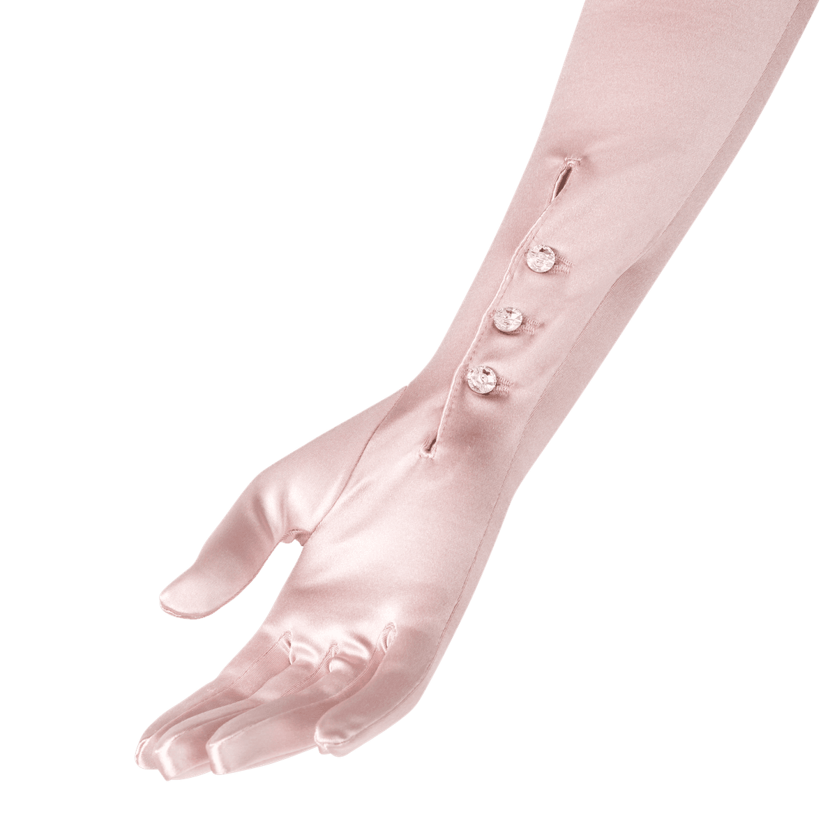 Satin Opera Glove with Mousquetaire