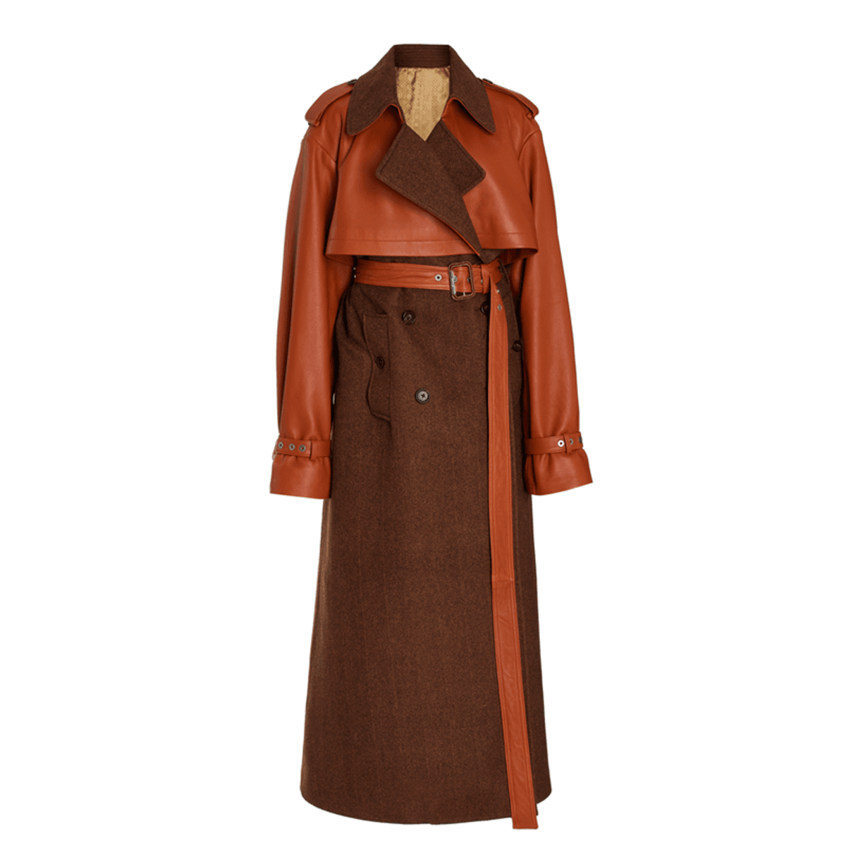 Doni Vegan Leather Trench Coat