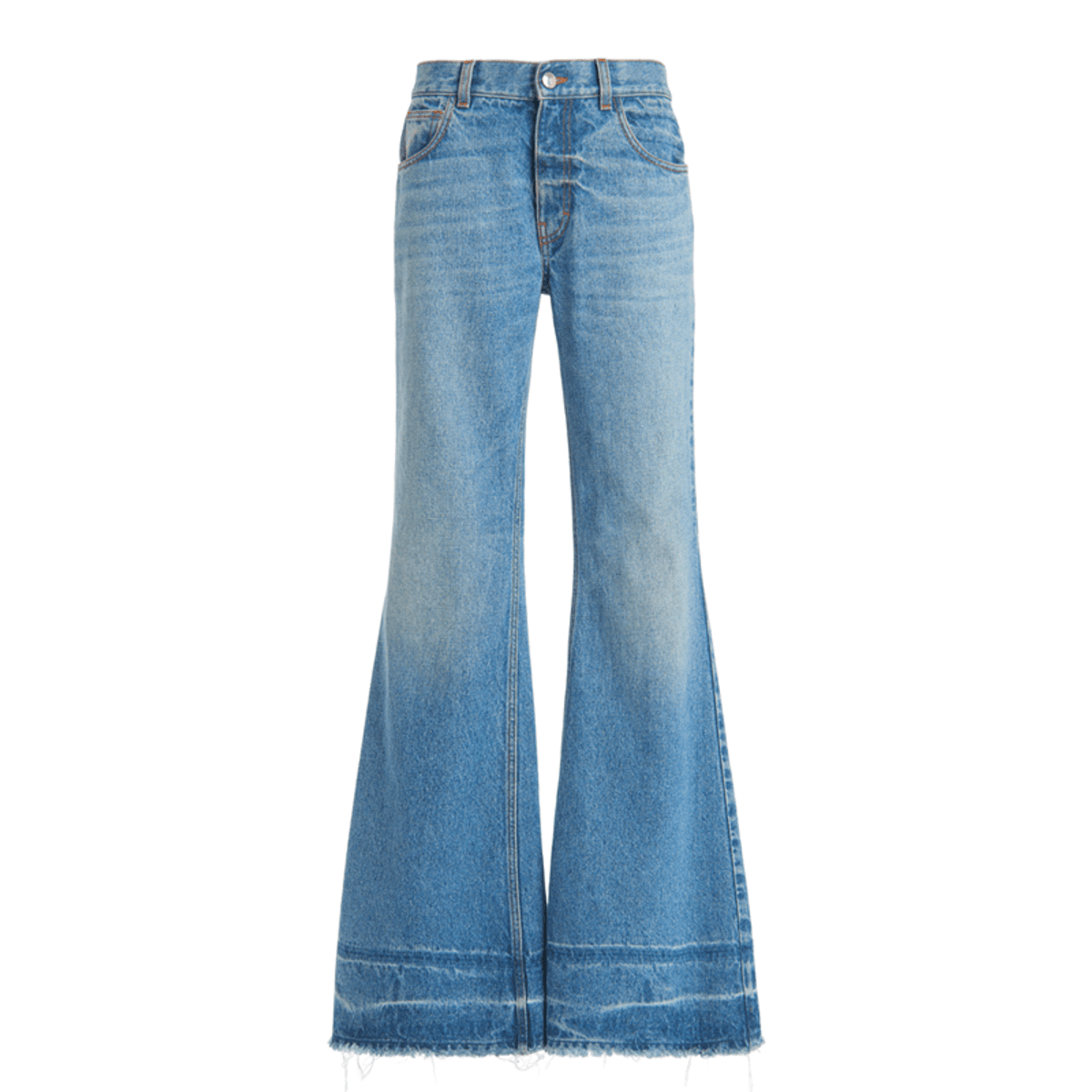 Recycled Cotton-Hemp Flared Jeans