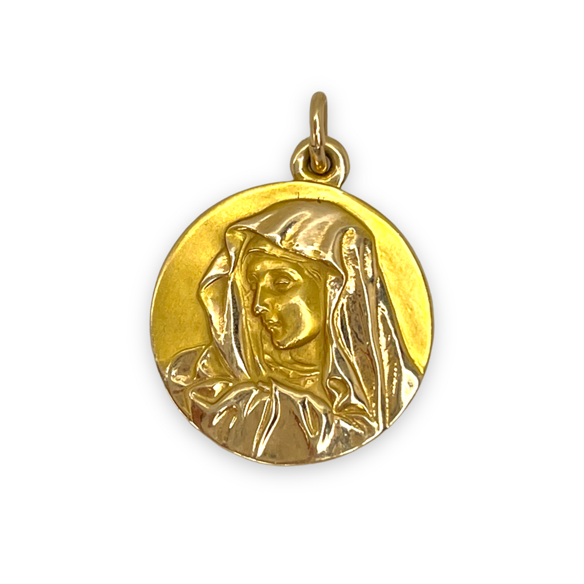 Vintage Virgin Mary Portrait Charm
