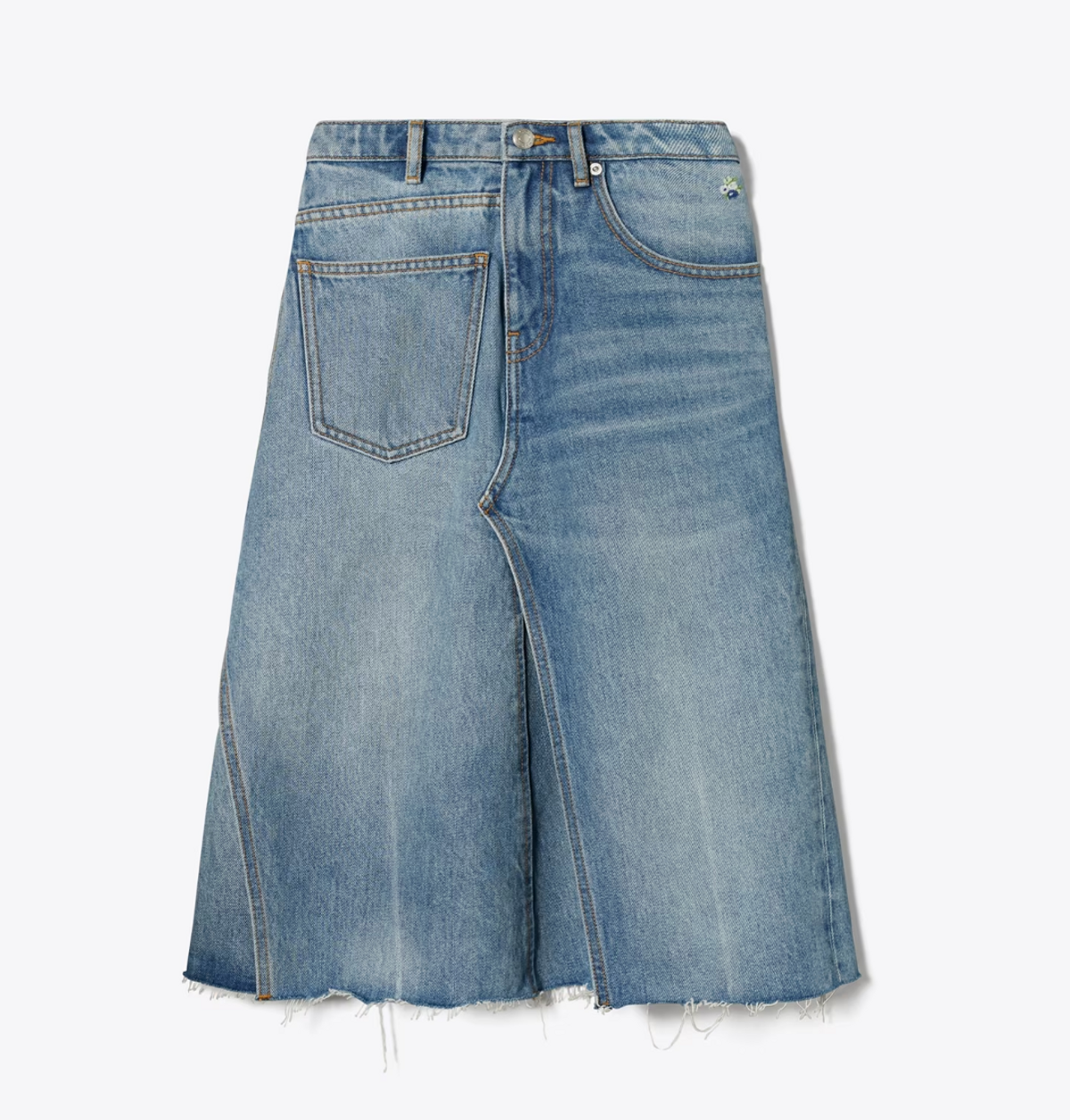 Deconstructed Denim Skirt